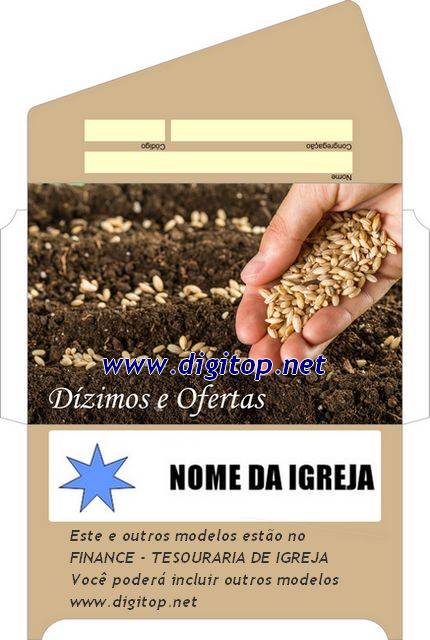 Envelope dizimos oferta